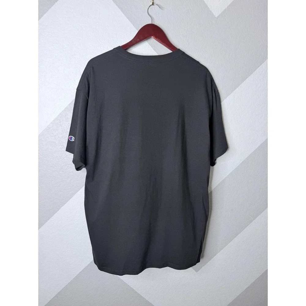 Champion Stanford University Graphic T-Shirt Black Men's XL Short Sleeve Cotton - Picture 7 of 10